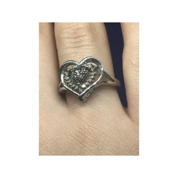 925 Sterling Silver Black Spinel & CZ 