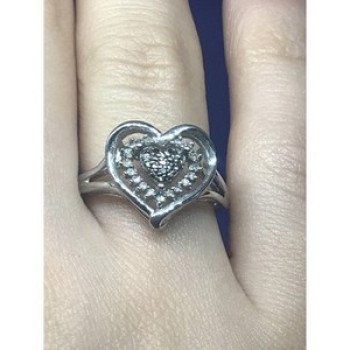 925 Sterling Silver Black Spinel & CZ 