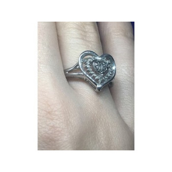 925 Sterling Silver Black Spinel & CZ 