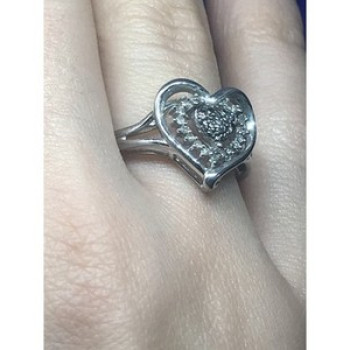 925 Sterling Silver Black Spinel & CZ 