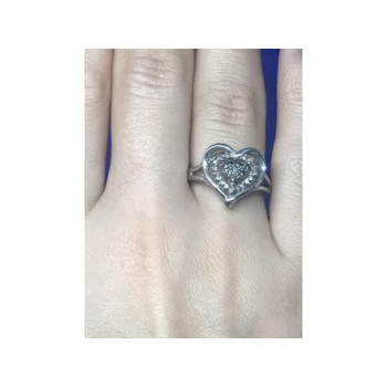 925 Sterling Silver Black Spinel & CZ 