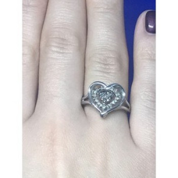 925 Sterling Silver Black Spinel & CZ 