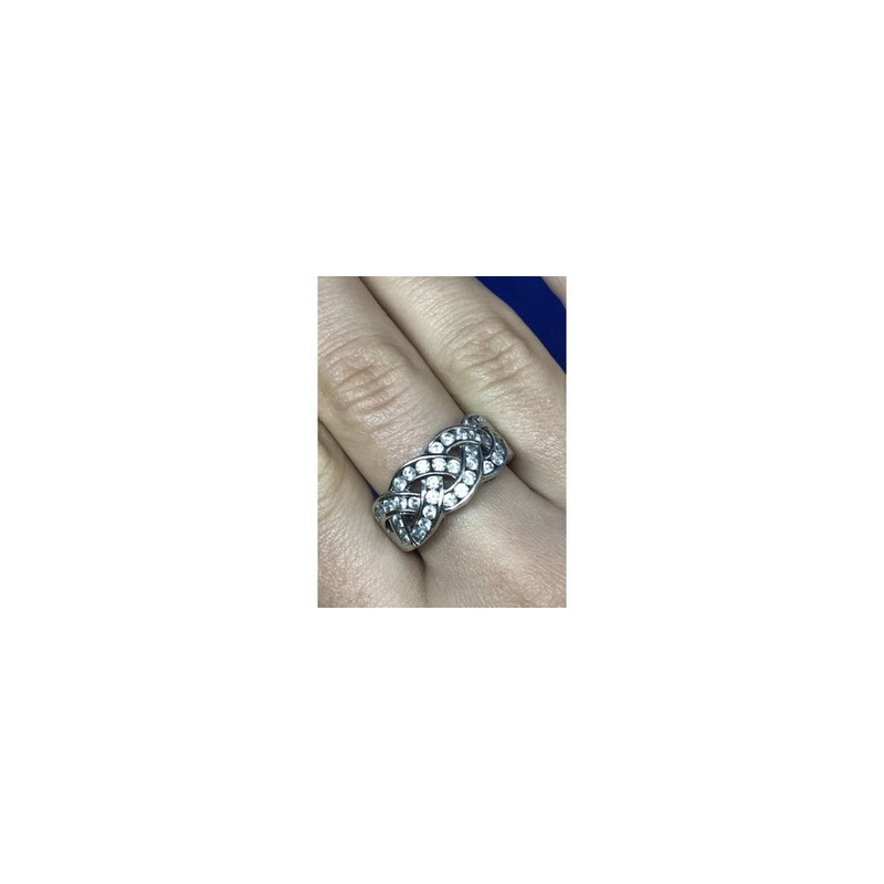 925 Sterling Silver CZ Ring Size 8.5