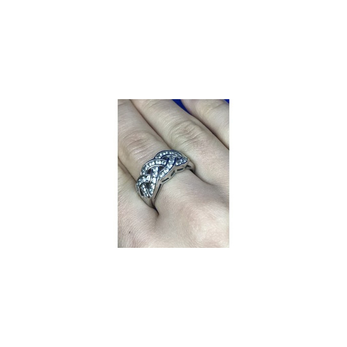 925 Sterling Silver CZ Ring Size 8.5
