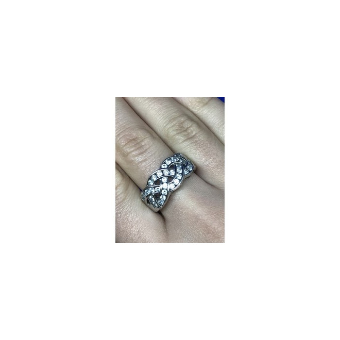 925 Sterling Silver CZ Ring Size 8.5