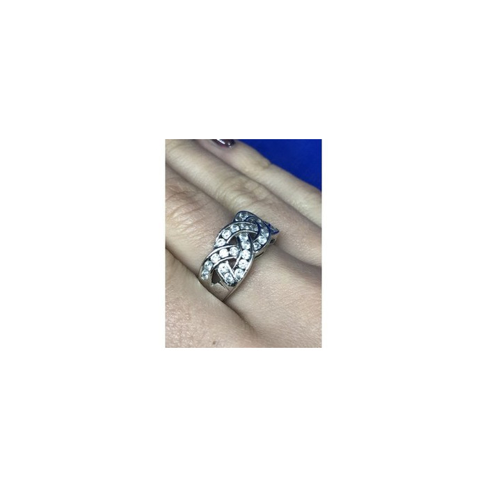 925 Sterling Silver CZ Ring Size 8.5