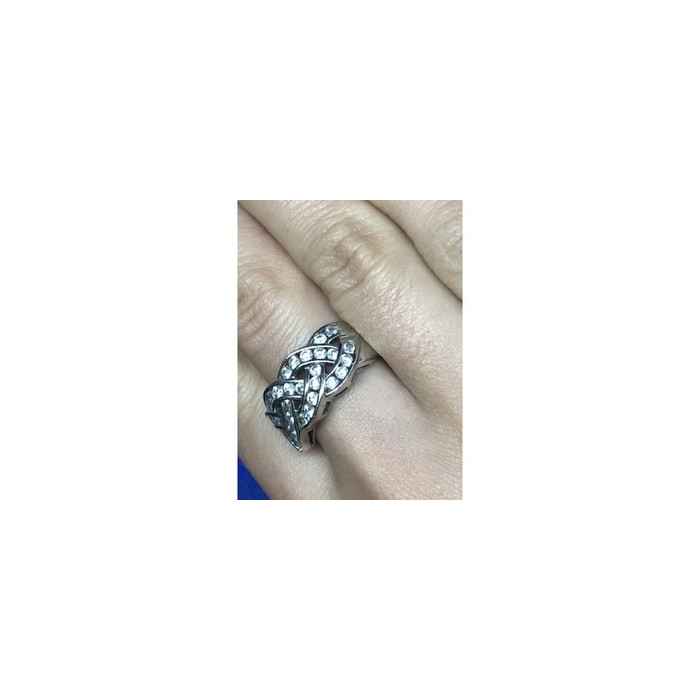 925 Sterling Silver CZ Ring Size 8.5