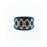 925 Sterling Silver Blue & White CZ Ring Size 7.5