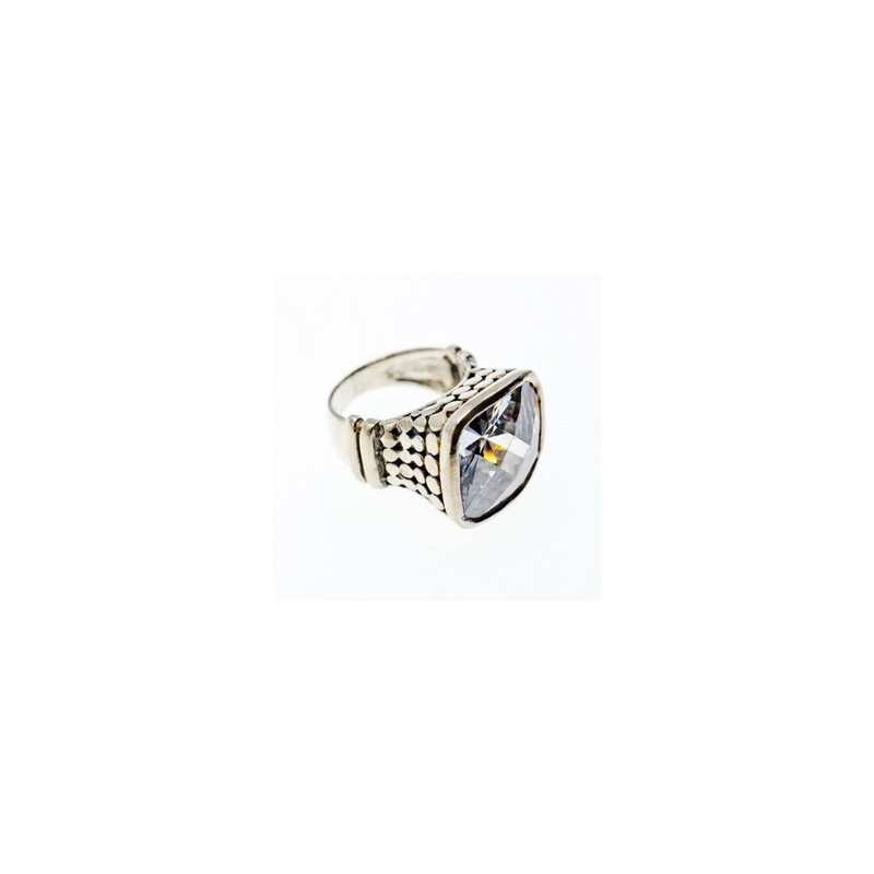 925 Sterling Silver CZ Ring Size 6.5