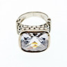 925 Sterling Silver CZ Ring Size 6.5