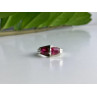925 Sterling Silver Pink Spinel Ring Size 5.5