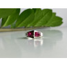 925 Sterling Silver Pink Spinel Ring Size 5.5