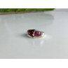 925 Sterling Silver Pink Spinel Ring Size 5.5