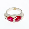 925 Sterling Silver Pink Spinel Ring Size 5.5