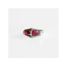 925 Sterling Silver Pink Spinel Ring Size 5.5