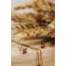 14k Yellow Gold Ruby & Diamonds Earrings