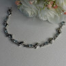 925 Sterling Silver Topaz Dolphin Bracelet Length 7.5