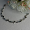 925 Sterling Silver Topaz Dolphin Bracelet Length 7.5