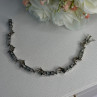 925 Sterling Silver Topaz Dolphin Bracelet Length 7.5