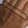 925 Sterling Silver Gold Plated Italy Lirm Necklace Chain Length 22 Inch