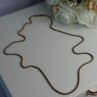 925 Sterling Silver Gold Plated Italy Lirm Necklace Chain Length 22 Inch