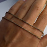 925 Sterling Silver Gold Plated Italy Lirm Necklace Chain Length 22 Inch