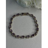 925 Sterling Silver Amethyst Fas Bracelet Length 7.5