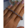 925 Sterling Silver Amethyst Fas Bracelet Length 7.5