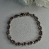 925 Sterling Silver Amethyst Fas Bracelet Length 7.5