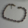 925 Sterling Silver Amethyst Fas Bracelet Length 7.5