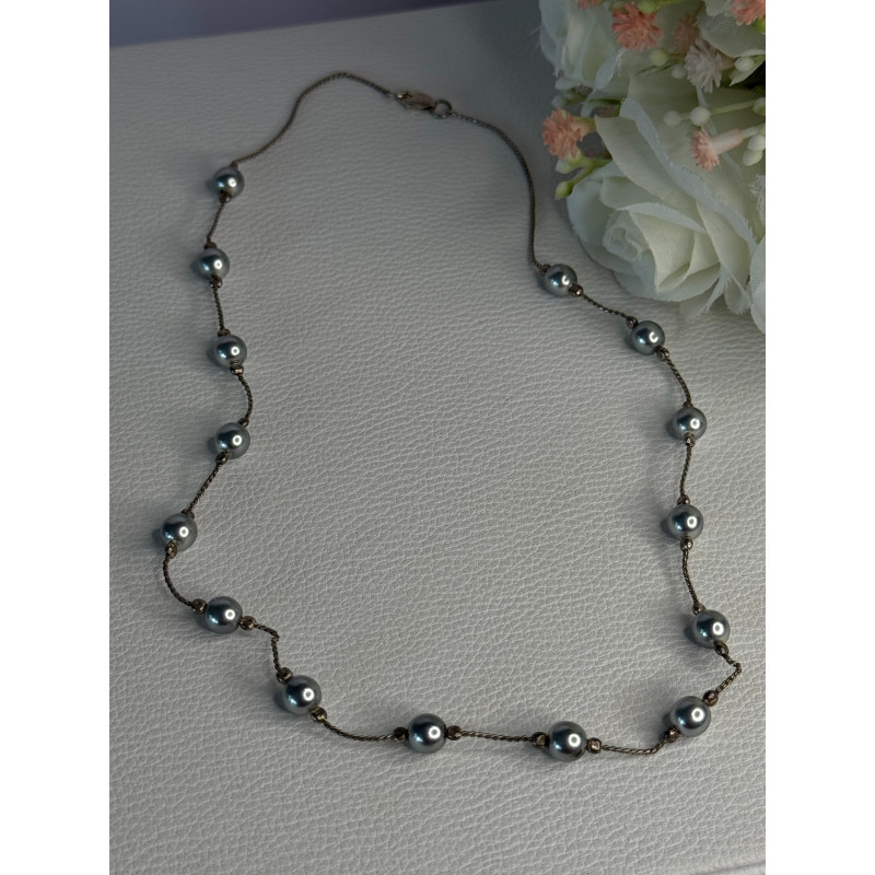 925 Sterling Silver Beautiful Necklace Length 17 Inch