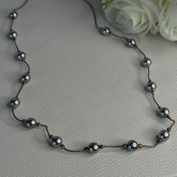 925 Sterling Silver Beautiful Necklace Length 17 Inch