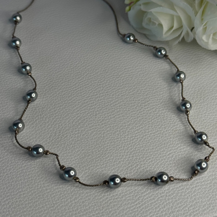 925 Sterling Silver Beautiful Necklace Length 17 Inch
