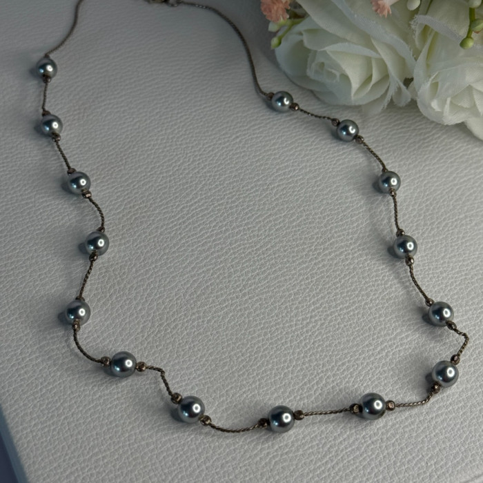 925 Sterling Silver Beautiful Necklace Length 17 Inch