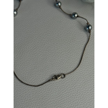 925 Sterling Silver Beautiful Necklace Length 17 Inch