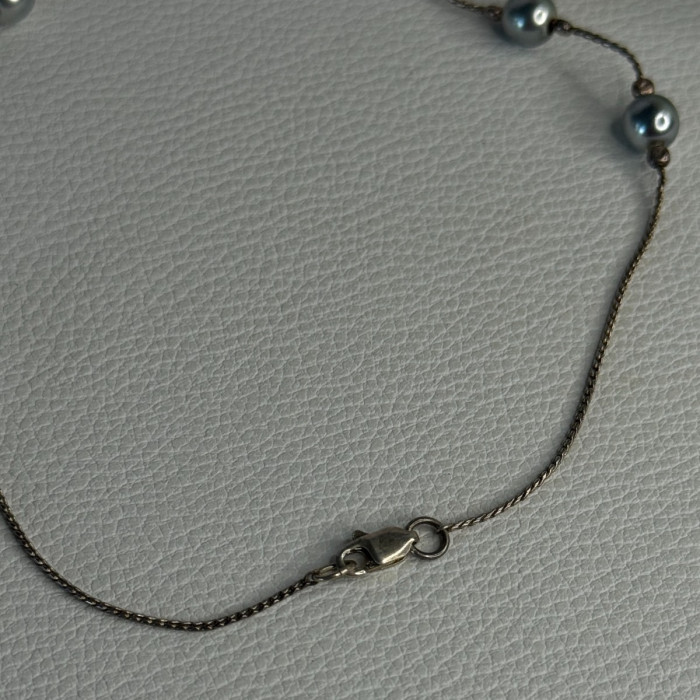 925 Sterling Silver Beautiful Necklace Length 17 Inch