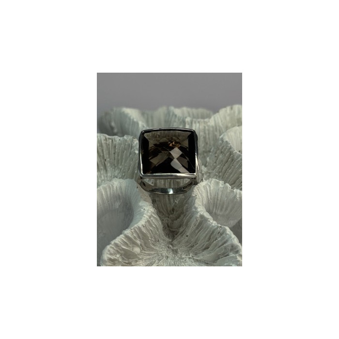 925 STERLING SILVER BROWN TOURMALINE RING SIZE 7