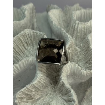 925 STERLING SILVER BROWN TOURMALINE RING SIZE 7