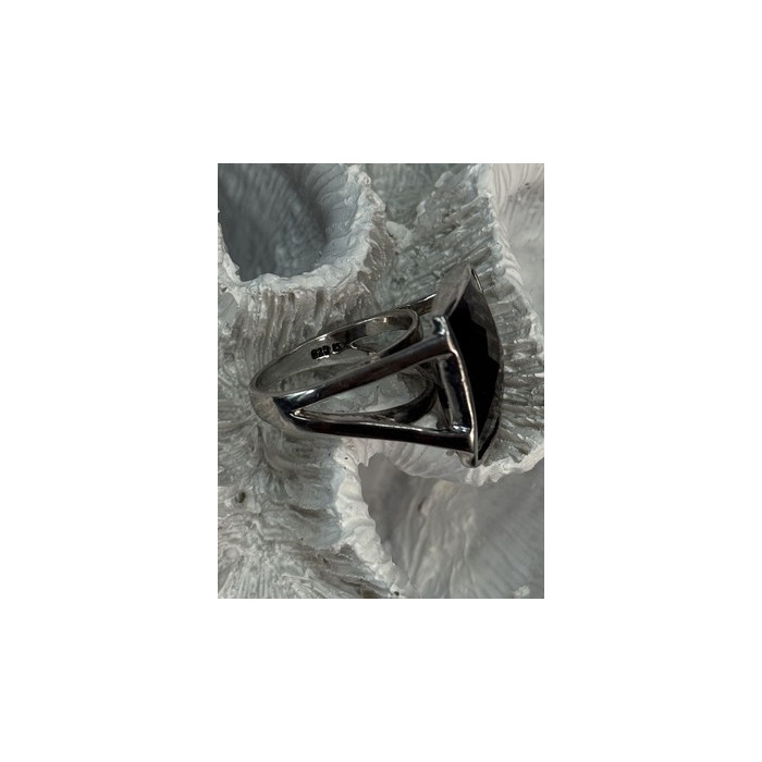 925 STERLING SILVER BROWN TOURMALINE RING SIZE 7