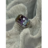 925 STERLING SILVER MULTICOLOR STONES RING SIZE 7