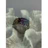 925 STERLING SILVER MULTICOLOR STONES RING SIZE 7