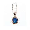 925 Sterling Silver Opal Chain With Pendant