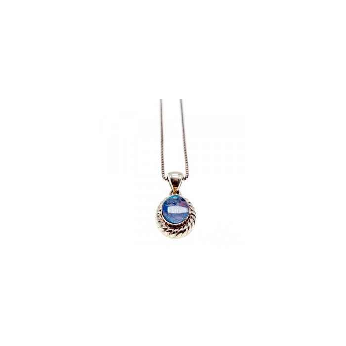 925 Sterling Silver Opal Chain With Pendant