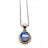 925 Sterling Silver Opal Chain With Pendant