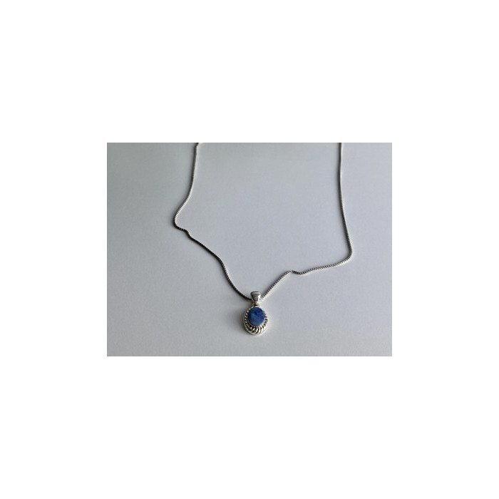 925 Sterling Silver Opal Chain With Pendant