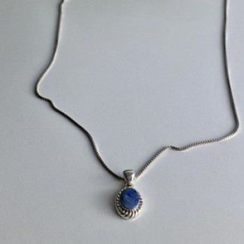 925 Sterling Silver Opal Chain With Pendant