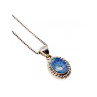 925 Sterling Silver Opal Chain With Pendant
