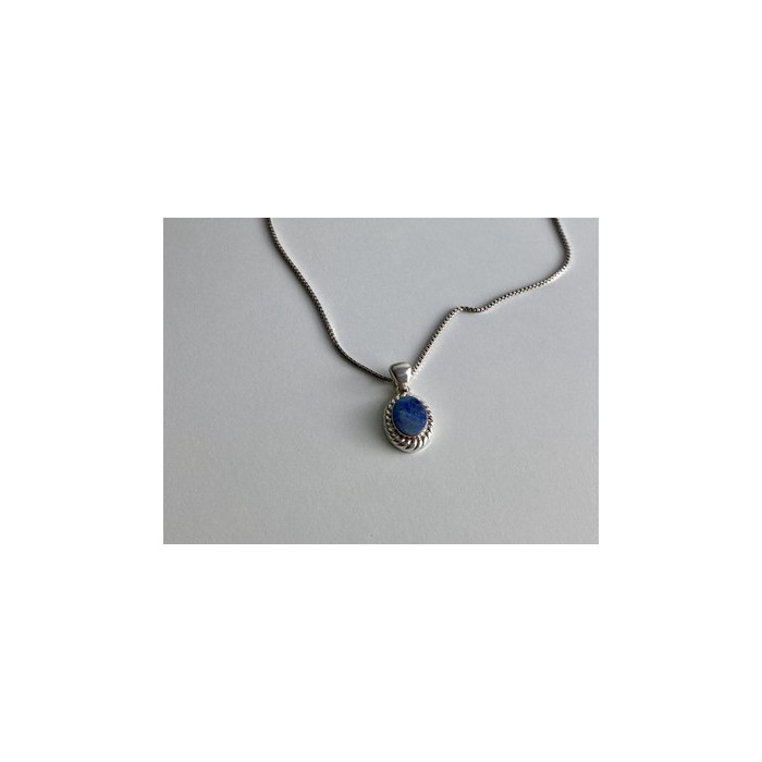 925 Sterling Silver Opal Chain With Pendant