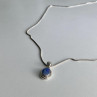 925 Sterling Silver Opal Chain With Pendant
