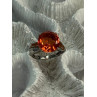 925 STERLING SILVER ORANGE SPINEL RING SIZE 6